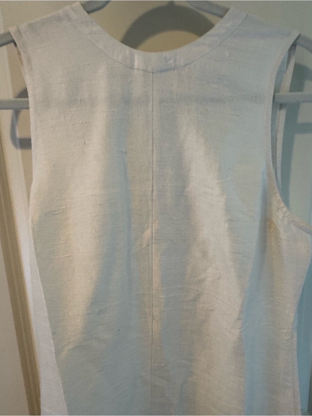 NWT Julia AMORY Slim Jane Dress Dupioni Silk White “Blanc” | M - Picture 6 of 8